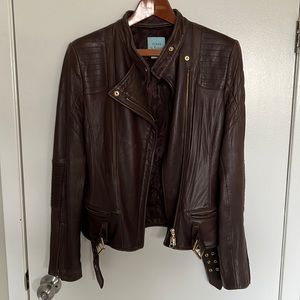 Marciano brown leather jacket